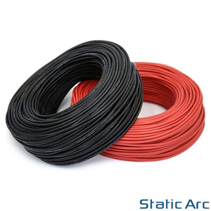 1 CORE ELECTRICAL CABLE SINGLE WIRE INSULATED PVC RED BLACK 6491X 0.75-4.0mm2