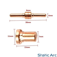 Load image into Gallery viewer, 30pc PT31 PLASMA CUTTER CONSUMABLES KIT CUTTING TORCH TIP ELECTRODE NOZZLE LG40
