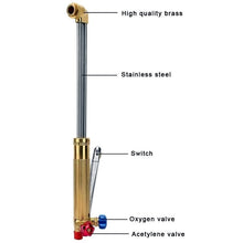 Load image into Gallery viewer, OXY ACETYLENE GAS CUTTING KIT TORCH HOSE OXYGEN FLAME CUTTER REGULATOR SET
