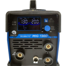 Load image into Gallery viewer, MIG 130D Inverter Gasless Welder 3in1 Synergic MMA ARC TIG Lift No Gas Flux 130A
