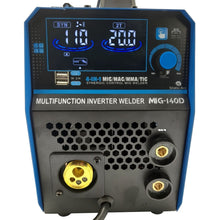 Load image into Gallery viewer, MIG 140D Inverter Welder 4in1 Synergic MMA TIG LIFT Gas Gasless ARC Welding 140A
