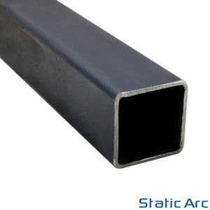 MILD STEEL SQUARE TUBE HOLLOW SECTION METAL BOX 20-50mm Width / 1m