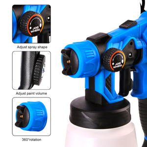 550W ELECTRIC SPRAY GUN POWER TOOL SUCTION FED 800ML VEHICLE CAR FENCE PAINT