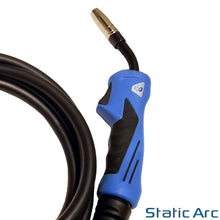 Load image into Gallery viewer, 15AK MB15 MIG WELDING TORCH LANCE EURO FIT GAS GASLESS 4M CABLE w/ TIPS
