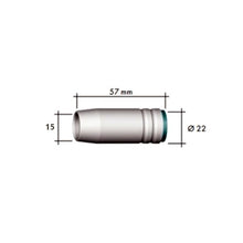 Load image into Gallery viewer, 4x MB25 MIG WELDING NOZZLE SHROUD TORCH TIP COVER CAP CONICAL PUSH FIT
