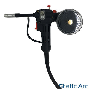 MIG WELDING SPOOL GUN TORCH MB15 EURO ALUMINIUM WIRE GAS GASLESS 3M CABLE