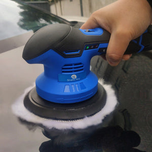 CORDLESS POLISHER CAR BUFFER ORBITAL SANDER ROTARY PAD 150mm BATTERY 12V