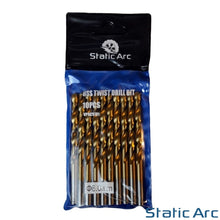 Load image into Gallery viewer, 10x HSS TITANIUM COATED DRILL BIT SET PACK METAL WOOD PLASTIC HOLE 1/2/3/4/5/6mm
