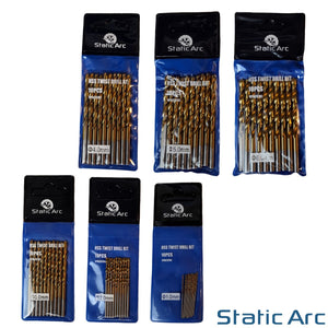 10x HSS TITANIUM COATED DRILL BIT SET PACK METAL WOOD PLASTIC HOLE 1/2/3/4/5/6mm