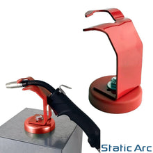 Load image into Gallery viewer, MIG WELDING TORCH HOLDER STAND LANCE SUPPORT BLOCK MAGNETIC HEAVY DUTY 30KG
