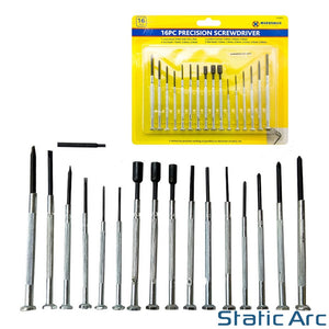 16pc PRECISION SCREWDRIVER SET MINI SMALL JEWELLERS WATCH ELECTRONIC REPAIR KIT